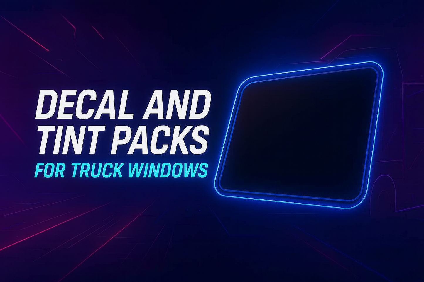 Stickers for ETS2 Scania S & R - V.1.56